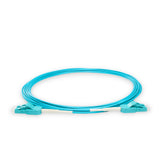 Uniboot 0.2dB OM4 LC/UPC to LC/UPC Fiber Patch Cable | Polarity Switchable | Corning OM4 Fiber | Aqua Connector | LSZH Jacket | Speedy Model A Uniboot