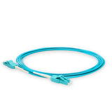 Uniboot 0.2dB OM4 LC/UPC to LC/UPC Fiber Patch Cable | Polarity Switchable | Corning OM4 Fiber | Aqua Connector | LSZH Jacket | Speedy Model A Uniboot