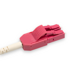 Uniboot 0.2dB OM4 LC/UPC to LC/UPC Fiber Patch Cable | Polarity Switchable | Corning OM4 Fiber | Magenta Connector | OFNR Jacket | Speedy Model A Uniboot