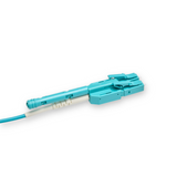 Push-Pull Tab Uniboot 0.2dB OM4 LC/UPC to LC/UPC Fiber Patch Cable | Polarity Switchable | Corning OM4 Fiber | Aqua Connector | OFNP Jacket | Speedy Model A Push-Pull Tab Uniboot