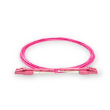 Push-Pull Tab Uniboot 0.2dB OM4 LC/UPC to LC/UPC Fiber Patch Cable | Polarity Switchable | Corning OM4 Fiber | Magenta Connector | OFNR Jacket | Speedy Model A Push-Pull Tab Uniboot