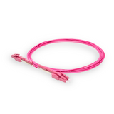 Push-Pull Tab Uniboot 0.2dB OM4 LC/UPC to LC/UPC Fiber Patch Cable | Polarity Switchable | Corning OM4 Fiber | Magenta Connector | OFNR Jacket | Speedy Model A Push-Pull Tab Uniboot