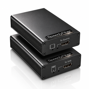 Uncompressed 8K/4K Long Distance DisplayPort Extender over Single Mode Fiber (Up to 2km) - TAA