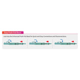 Easy-Pull Uniboot 0.2dB OM4 LC/UPC to LC/UPC Fiber Patch Cable | Corning OM4 Fiber | Aqua Connector | OFNP Jacket | Speedy Model A Easy-Pull Uniboot